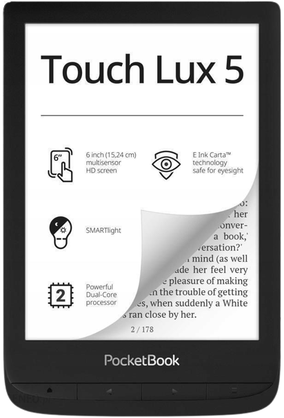 czytnik ebooka PocketBook Touch Lux 5 Czarny 