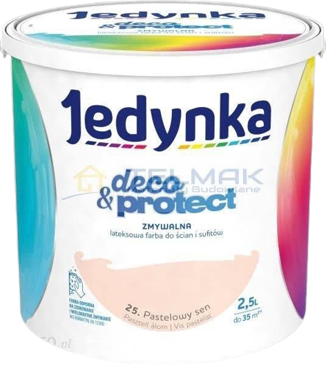 farba zmywalna  Jedynka Deco & Protect Pastelowy Sen 2,5L