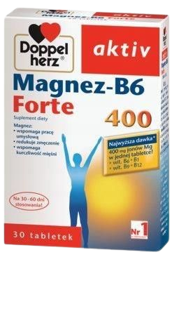 magnez lek  Doppelherz aktiv Magnez-B6 Forte 400 30 tabl