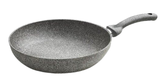 patelnia tytanowa  Accademia Mugnano Patelnia Do Kuchni Indukcyjnych Di Pietra 24 Cm Tytanowo Kamienna