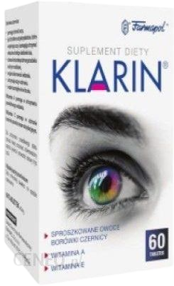 skuteczne tabletki na poprawe wzroku  Klarin 60 tabletek
