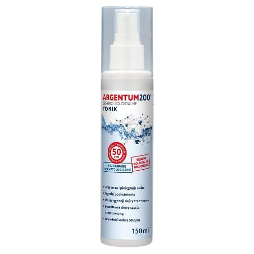 tonik do twarzy  Aura Herbals Argentum 200 50 ppm Srebro koloidalne 150ml