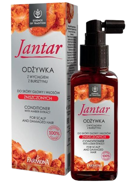 wcierka na wypadanie włosów  Farmona Jantar Odżywka Wcierka z Bursztynem 100ml