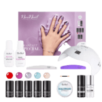 NEONAIL ZESTAW 5X LAKIER HYBRYDOWY LAMPA DO HYBRYD LED 18/36